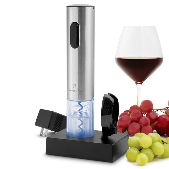 Wolfgang Puck Stainless Steel Rechargeable Wine Opener