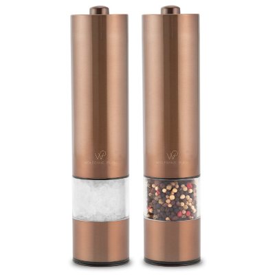 WOLFGANG PUCK ELECTRIC TWO-COMPARTMENT SALT AND PEPPER SHAKER