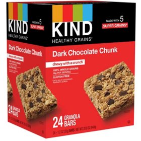 KIND Healthy Grains Bars, Dark Chocolate Chunk, 24 ct.