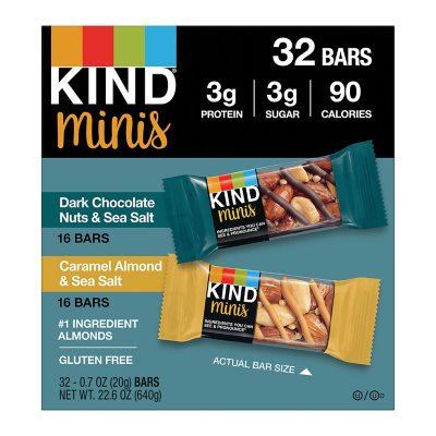 Dark Chocolate Nuts & Sea Salt Minis bars