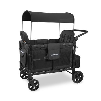 Wonderfold W4 Elite Quad Stroller Wagon with Snack Tray Sam s Club