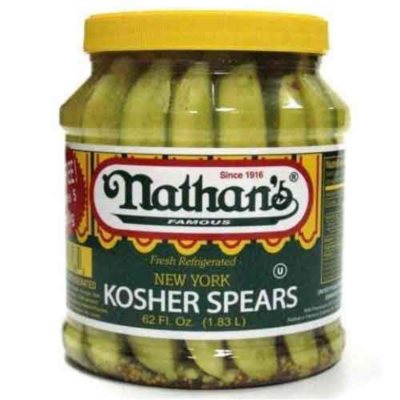 Nathan's® New York Kosher Pickle Spears 62oz Sam's Club