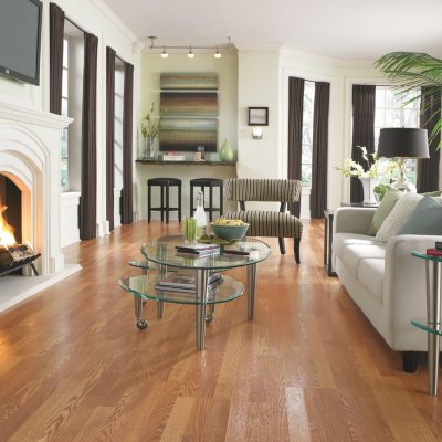 Select Surfaces Smoked Hickory SpillDefense Laminate Flooring