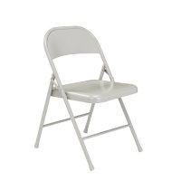 Commercialine All-Steel Folding Chair, Assorted Colors (4 Pack)