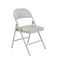Commercialine Vinyl Padded Steel Folding Chair (4 Pack), Assorted Colors