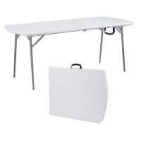 NPS 30 x 72 Heavy-Duty Fold-in-Half Table, Speckled Gray