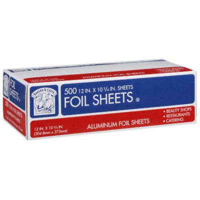 Bakers & Chefs Aluminum Foil Sheets - 12 x 10.75 - 500 ct. - Sam's Club