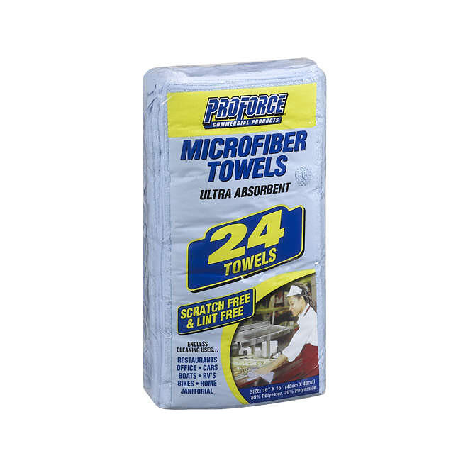 ProForce Microfiber Towels - 24 count