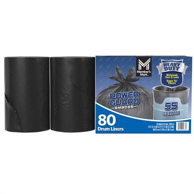 PACK OF 20 Contractor Drum Liner Trash Bags 55 Gallon 