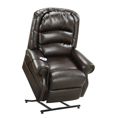 Home Meridian Hayden Power Lift Chair With Heat & Massage – Chocolate Bonded Leather