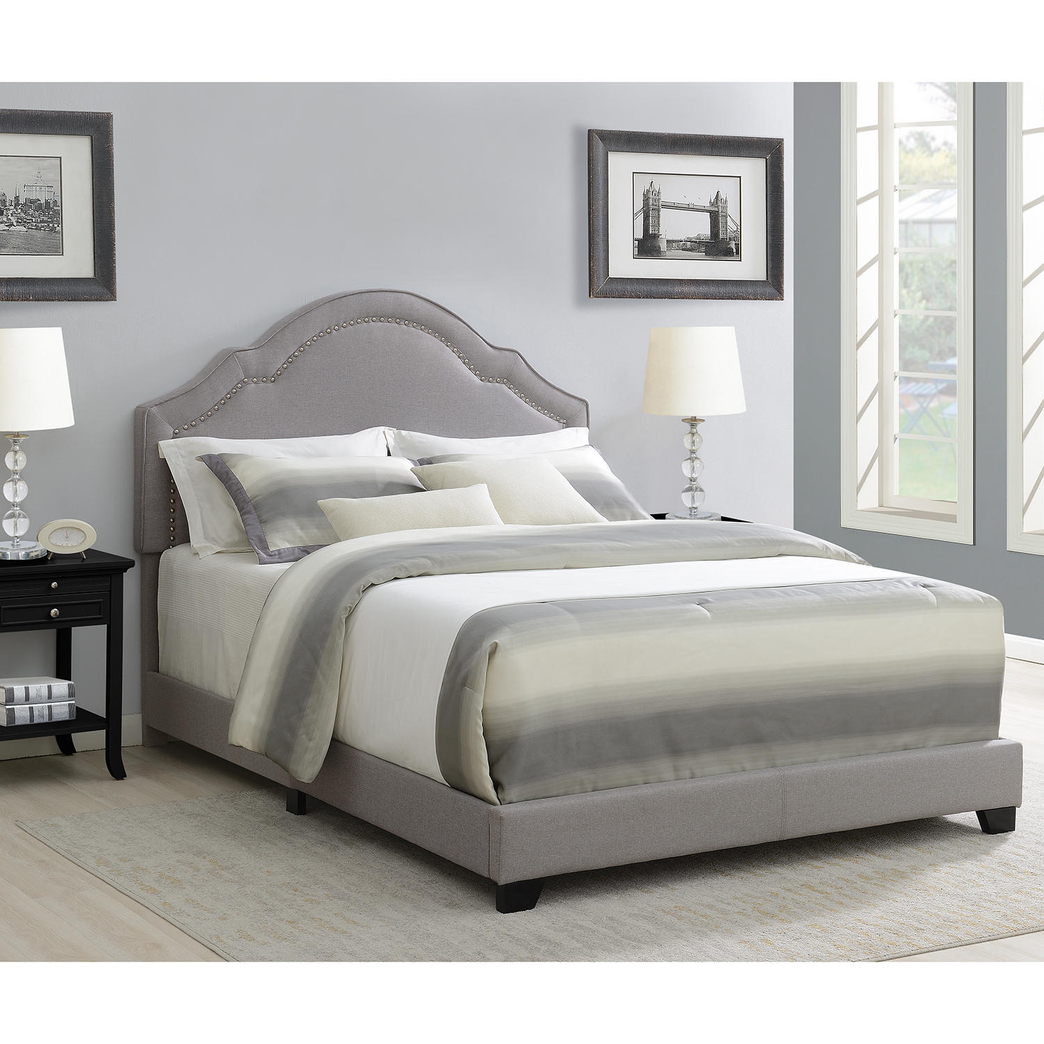 Florence Nailhead Trim Upholstered Bed