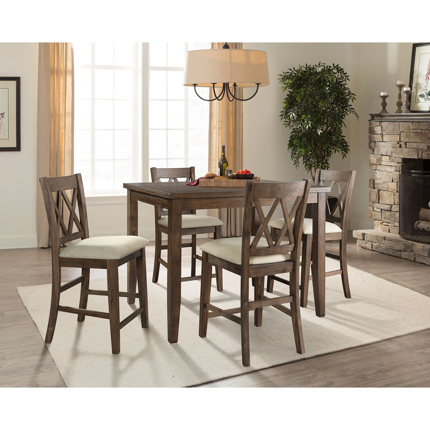 Oliver 5-Piece Counter-Height Dining Set