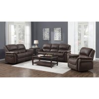 Charles 3-Piece Manual Sofa, Loveseat and Recliner 
