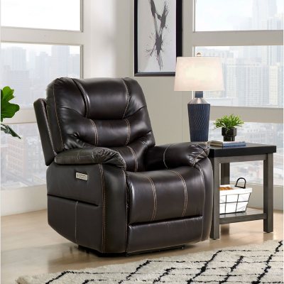 Travis Power Theater Recliner with Table, Assorted Colors - Sam's Club