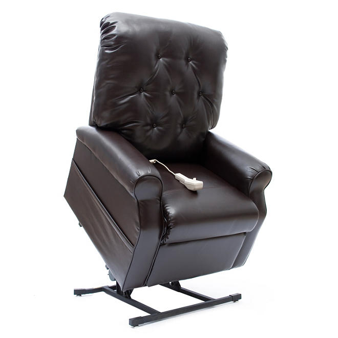 Mega Motion Easy Comfort LC-200 Power Recline and Lift Chair - Chestnut Vinyl