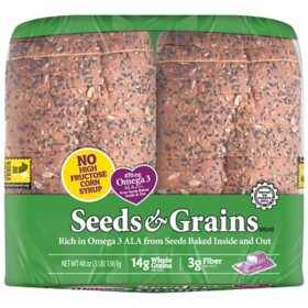 Milton's Craft Bakers Seeds & Grains Bread 24 oz., 2 pk.