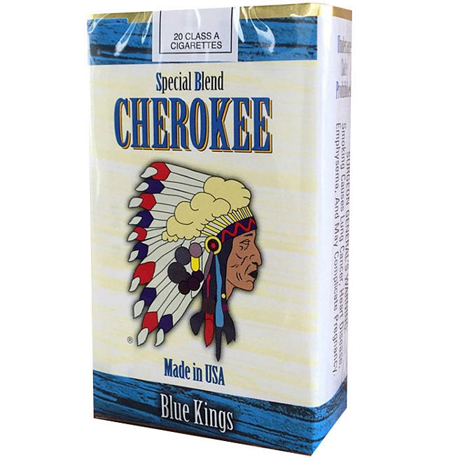 Cherokee Blue Kings Soft Pack (20 ct., 10 pk,)