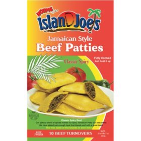 Island Joe's Jamaican Style Beef Turnover Patties, Classic Spicy, Frozen 10 ct.