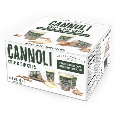 Golden Cannoli Chip & Dip Cups (4 pack) Sam's Club
