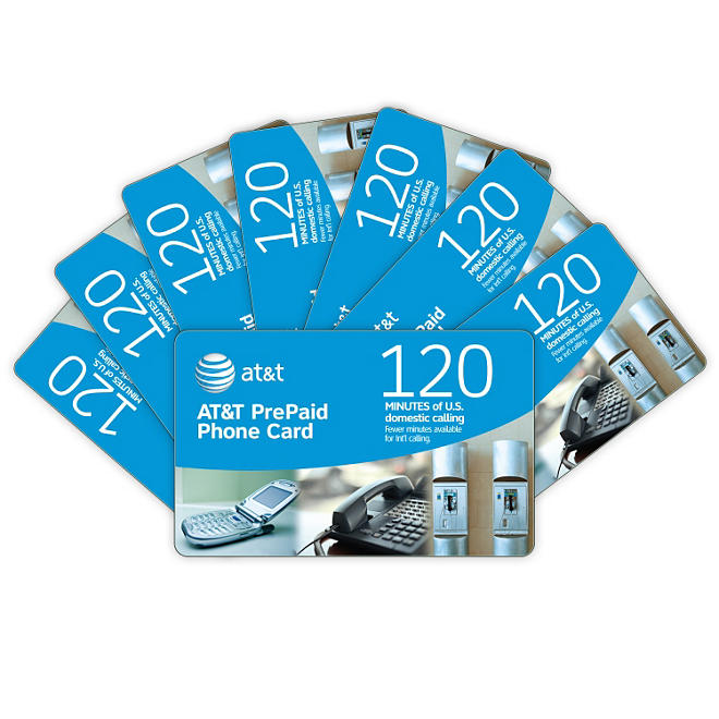 AT&T PrePaid Phone Cards - 120 min. - 7 pk.
