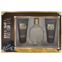 Diesel Fuel for Life 1.7 oz Eau de Toilette 3 Piece Cologne Gift Set for Men