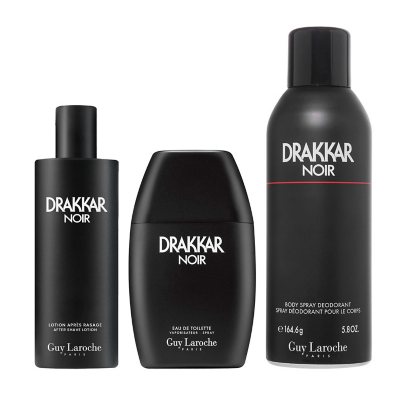 Guy Laroche Drakkar Noir Men Eau de Toilette, 3PC- 3PC:- 3PC