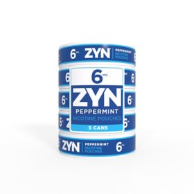Zyn Peppermint 6 mg 5-can Roll