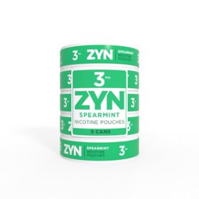 Zyn Spearmint 3 mg 5-can Roll