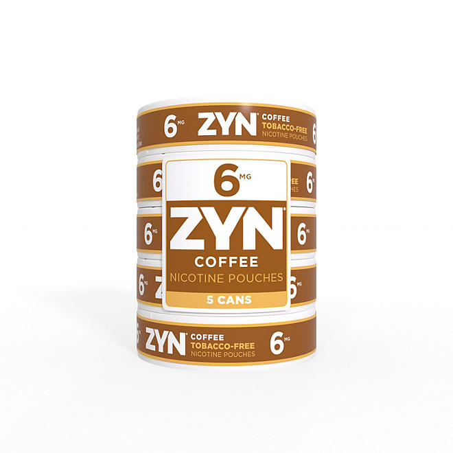 Zyn Coffee 6mg 5-can Roll 18 Per Case