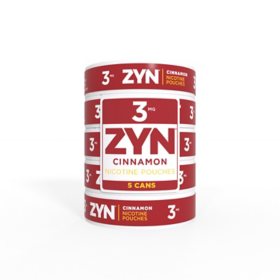 Zyn Cinnamon 3mg 5-Can Roll (18 per case)