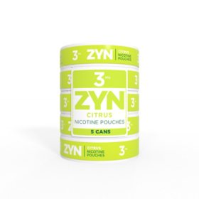 ZYN Oral Tobacco, Citrus, 3 mg., 15 ct., 5 pk.