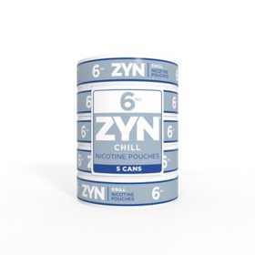 ZYN Chill Nicotine Pouches 6 mg 15 ct., 5 pk.