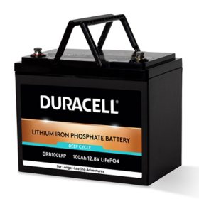 Duracell 12V 100Ah LiFePO4 Deep Cycle Lithium Battery, 6000 cycles