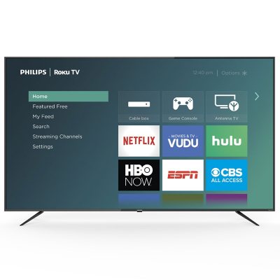 Philips 75PFL4864/F7 75″ 4K Roku Smart UHD LED HDTV with HDR