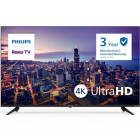 Philips 43" Class 6600 Series 4K UltraHD Roku Smart TV w/ HDR10 - 43PUL6643/F7