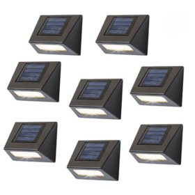 Deck Impressions Solar Bronze Integrated LED Downcast Deck Light - 8 Pack