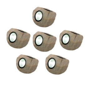 Deck Impressions Solar Mini Rock Light, 15 Lumens 6 Pack