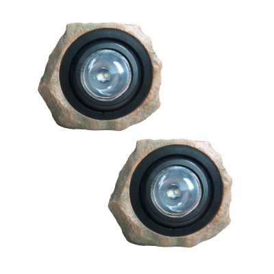 Deck Impressions Sandstone Solar Rock Light 