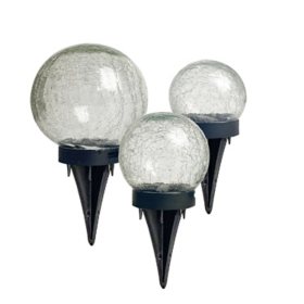 Deck Impressions Battery-Operated Crackle Globe with LED Lights
