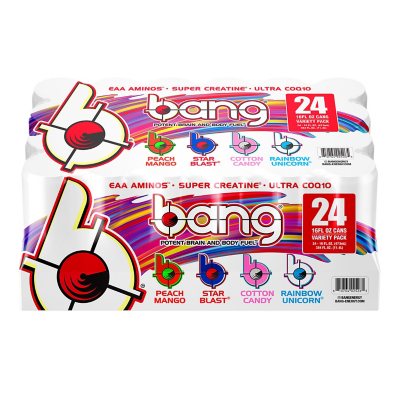 Bang Energy Drink with Super Creatine Variety Pack (16 fl. oz., 24 pk.) - Sam's  Club