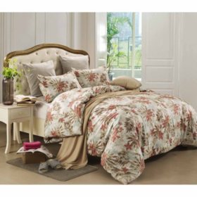 Caribbean Joe Hibiscus 4 Piece Comforter Set Sam S Club