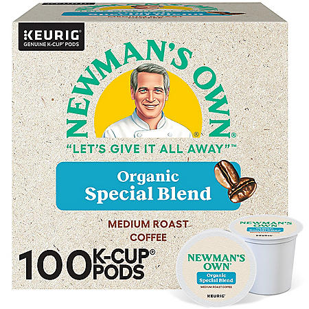 Newman's Own Organics Coffee K-Cup Pods, Special Blend  (100 ct.)