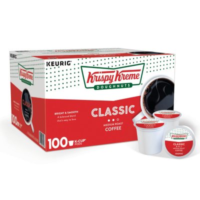 Krispy Kreme Doughnuts Smooth House Roast Single Serve Keurig Certified  K-Cup pods for Keurig brewers, 30 Count (Pack of 1)