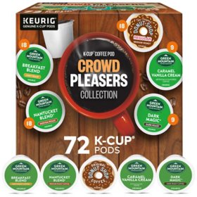 Green Mountain Coffee Crowd Pleasers K-Cup Pod Collection, Variety Pack (72 ct.)