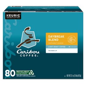 Caribou Coffee Light Roast K-Cup, Daybreak Morning Blend, 80 ct.