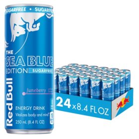 Red Bull Sugar Free Sea Blu Edition 8.4 fl. oz., 24 pk.