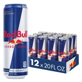 Red Bull Energy Drink, 20 fl. oz., 12 pk.