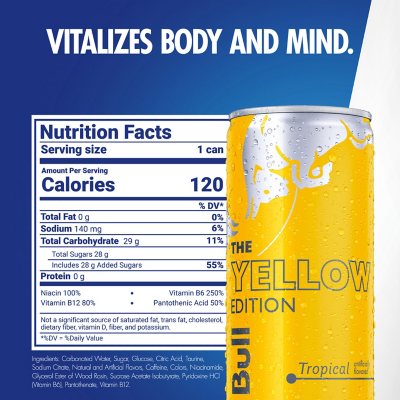 Red Bull Energy Yellow Edition 8 4oz 24pk Sam S Club