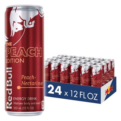 Red Bull Energy Drink, Peach (12 fl. oz., 24 pk.) - Sam's Club