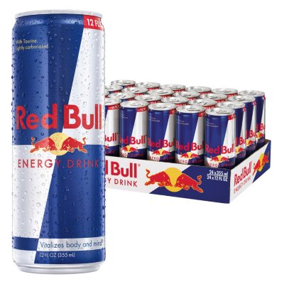 What are the animals seen on cans of the Red Bull energy drink?